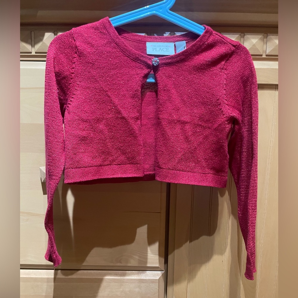 The Children's Place Cherry Red Knit Sweater